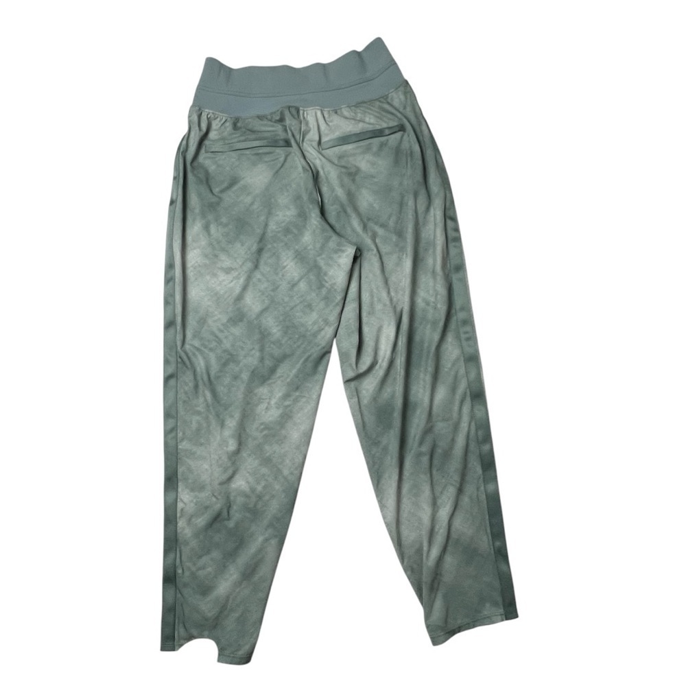 Athleta Women Nolita Tapered Leg Green Printed Jogger Crop Pants SZ 4 Tux Stripe - Picture 6 of 10